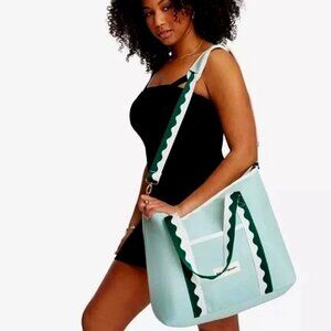 The Holiday Cooler Tote Bag – Business & Pleasure Co. – Rivie Green – Brand New